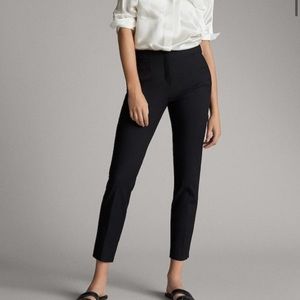 Massimo Dutti Plain Slim Fit Trousers